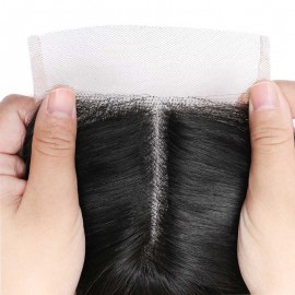 Julia T Part Human Hair Lace Closure Straight Wave Closure Single