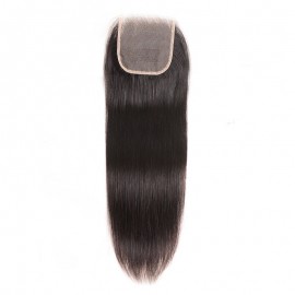 Julia Straight Hair Transparent Lace Closure 130% Density Invisible Human Hair Closure