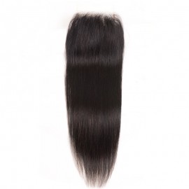 Julia Straight Hair Transparent Lace Closure 130% Density Invisible Human Hair Closure