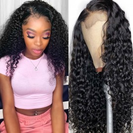 Julia Lace Front Human Hair Wigs 100% Unprocessed Curly Virgin Human Hair Wig Pre Plucked For Women