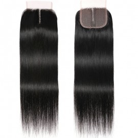 Julia T Part Human Hair Lace Closure Straight Wave Closure Single
