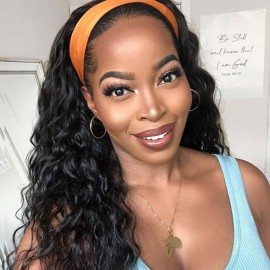 Julia VIP Exclusive 16" Water Wave Headband Wigs Wear & Go