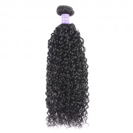 Julia 8 Inch Curly Human Hair Wave One Bundle For Free