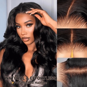 Julia Hair Pre-everything Glueless Full Frontal Wig | 13x4 Ear to Ear Lace Front Body Wave Pre Bleached Put On And Go Wig
