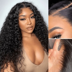 Julia Hair Glueless 6x4.75 Pre Cut Lace Wig 7x5 Bye Bye Knots / 13x4 Pre Everything Water Wave Put On And Go Wig