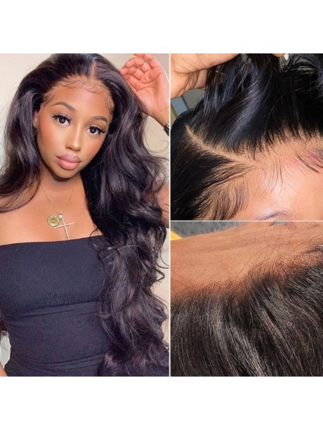 Julia Hair Invisible 5x5 HD Lace Closure Wigs Glueless Wigs Melted All Skin 13x4 Undetectable Transparent Lace Wig Human Hair With Baby Hair Around