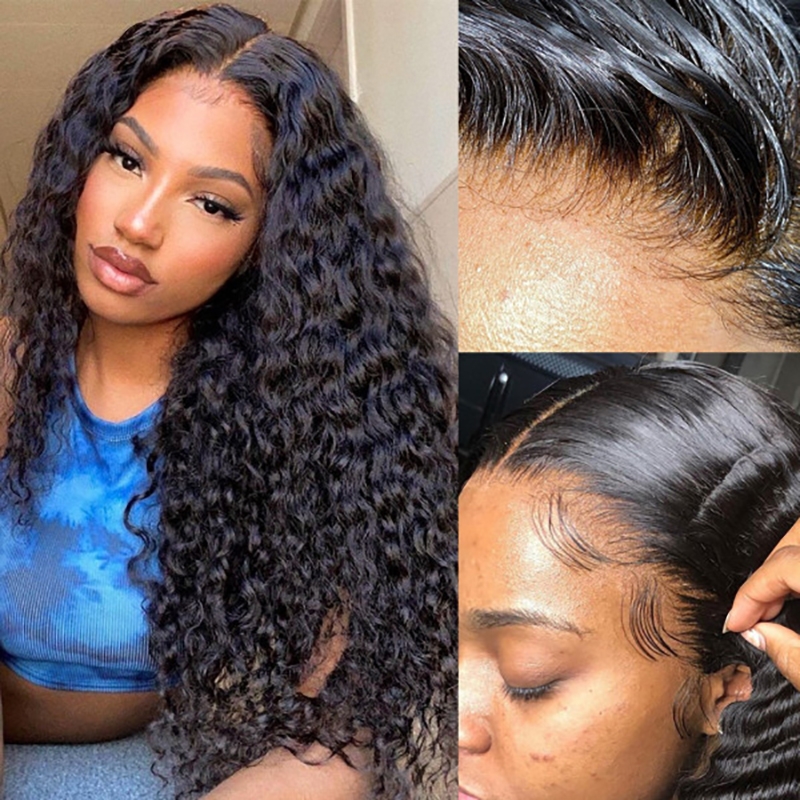 Julia Curly13x4 Lace Front Human Hair Wigs With Pre Plucked Best Brazilian Human Hair Wigs For Women