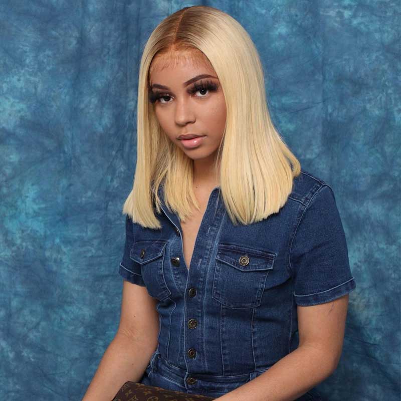 blonde wig