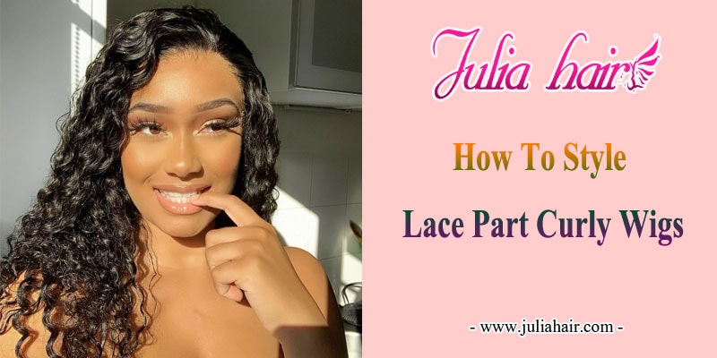 how to style lace part curly wigs