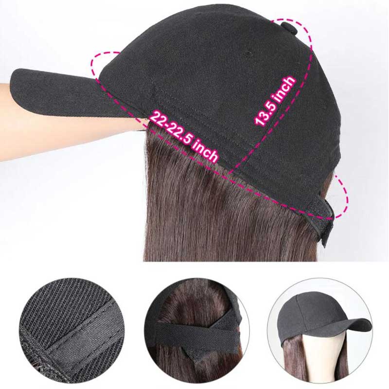 baseball cap wig constructure