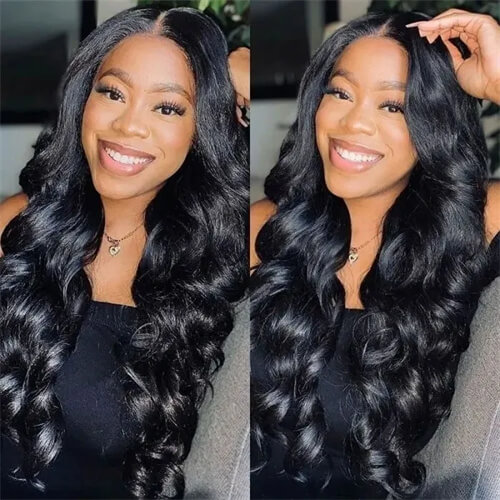 Free V Part Body Wave Wigs