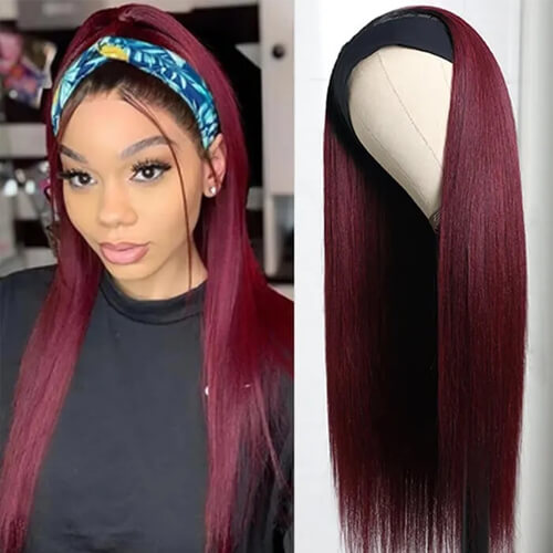 99J straight headband wig