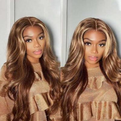 Affordable Honey Blonde Highlights 13X4 Lace Front Wig