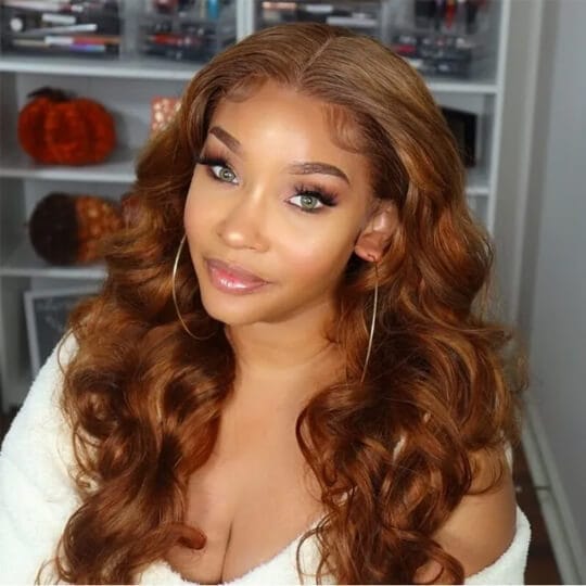 fall color body wave highlight wig