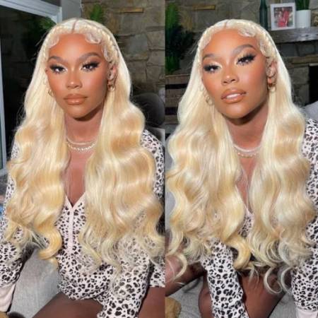 Blonde Body Wave Transparent Wigs