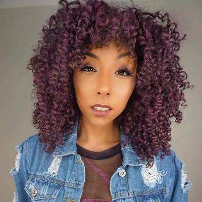 Dark Purple Curly Hair