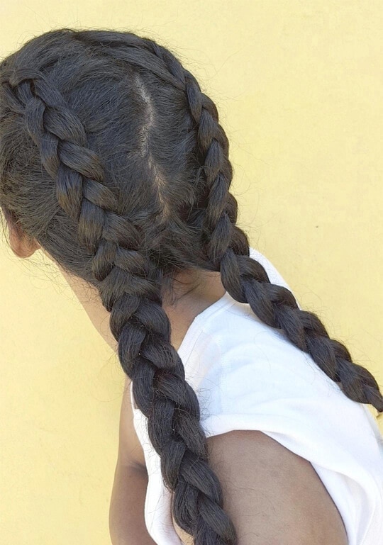double french braids