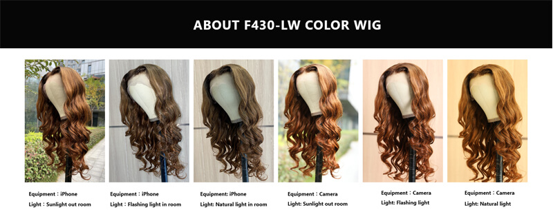F430 loose wave wig color change