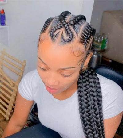 Front Heart Braids Hairstyles