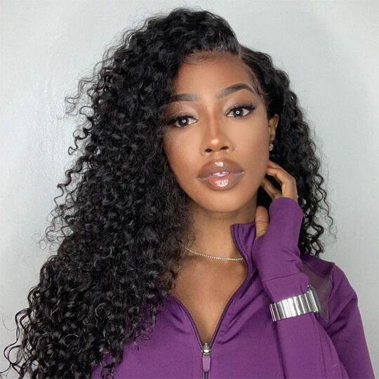 hd curly lace wig