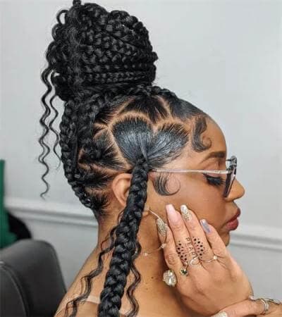 Heart Braids On The Side