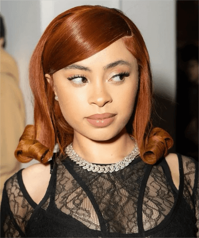 Ice Spice Ginger Brown Silk Press Wig
