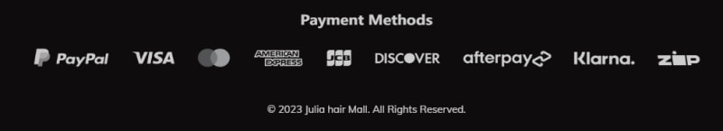 JuliaHair payment methods