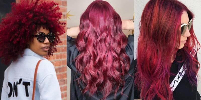 Julia burgundy-hair