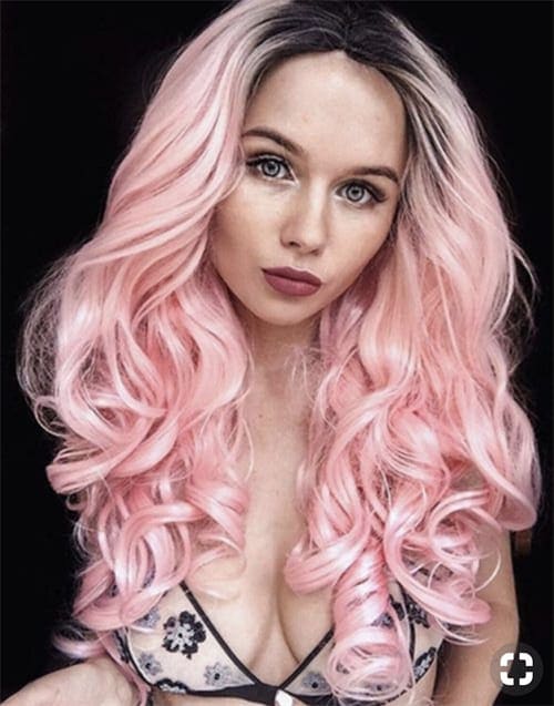 Pink Hair With Dark Roots