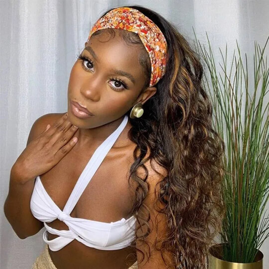 water wave highlight wig