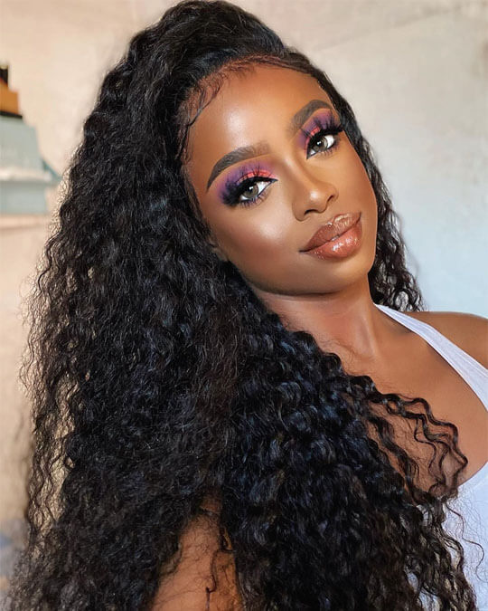 curly HD lace wig