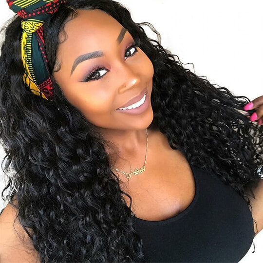 curly headband wig