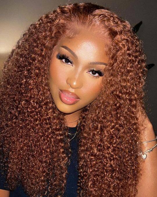 ginger color curly wig