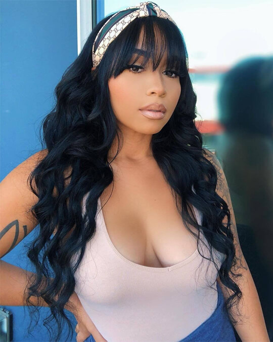 headband body wave wig