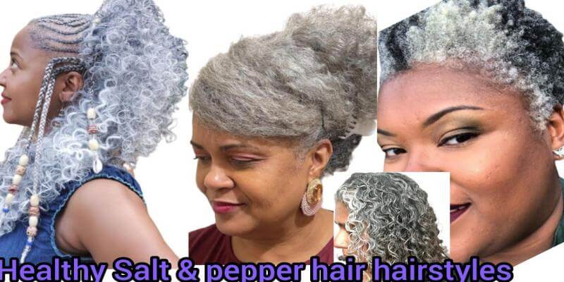 healthy salt and pepper hairstyle
