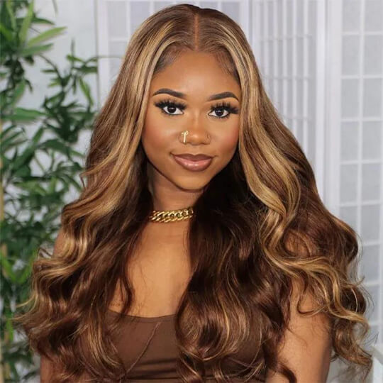 highlight body wave wig