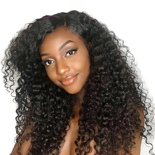 lace closure curly wig