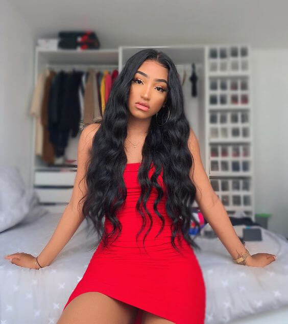 body wave lace front wig