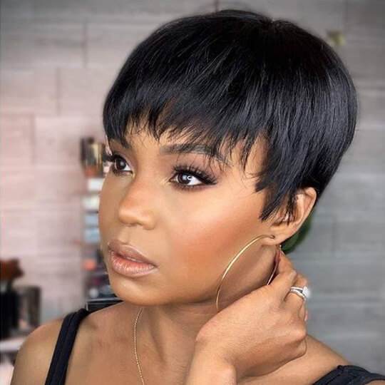 pixie cut hair