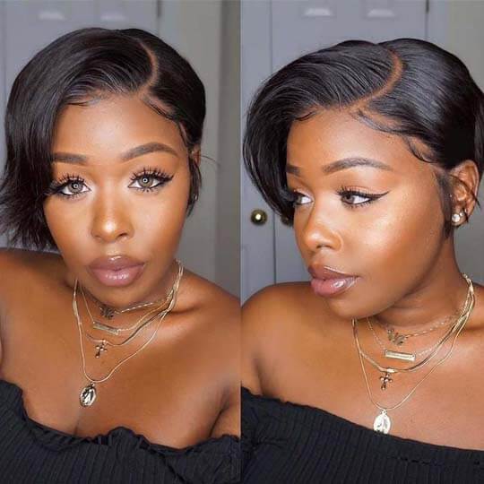 pixie cut short bob wig