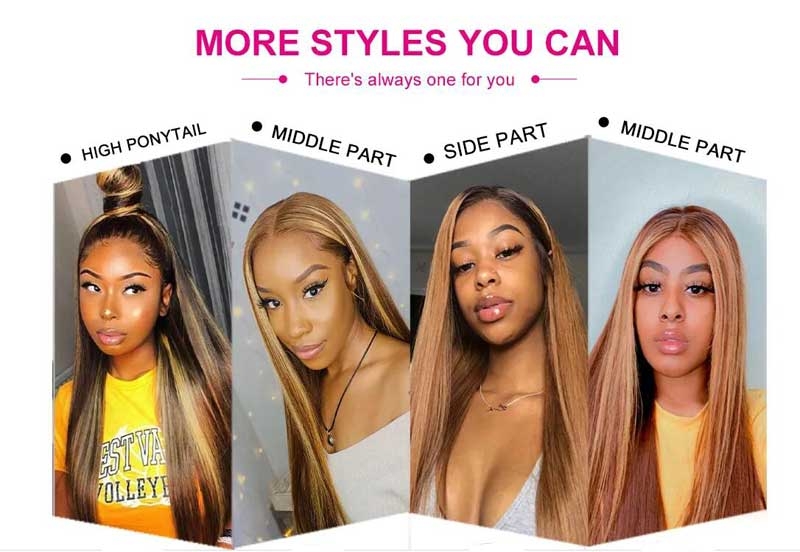 various highlight wigs hairstyles
