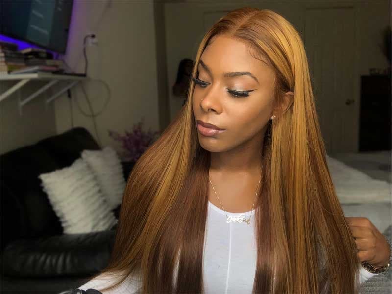 highlight lace wig