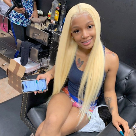 blond 613 straight hair wig