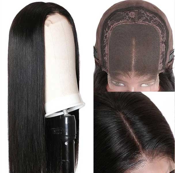 Straight wave hair wig 7A hair