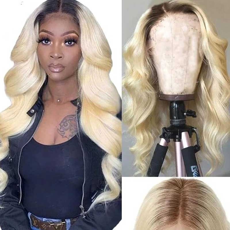 ombre blonde body hair wigs