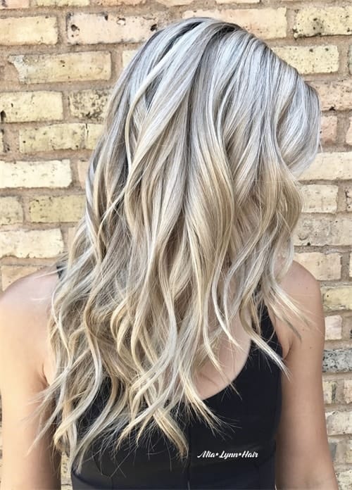 Icy Blonde Highlights