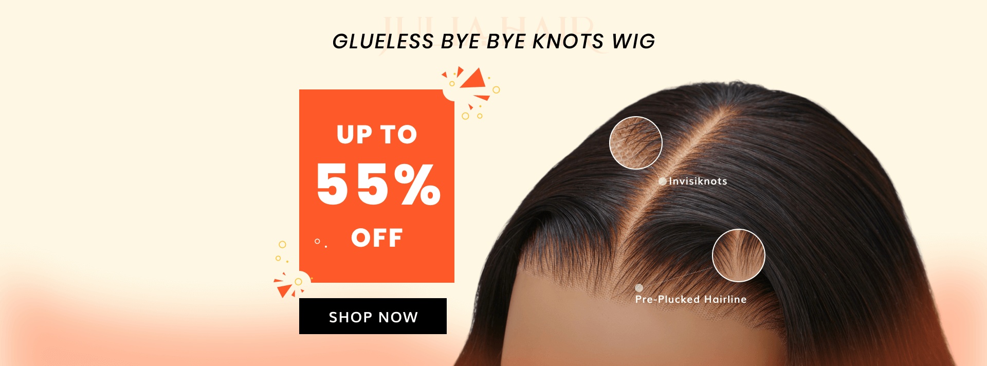 JuliaHair bye-bye knots lace wig