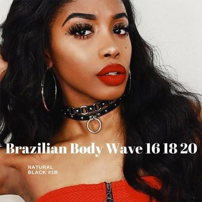Brazilian body wave with lace closure