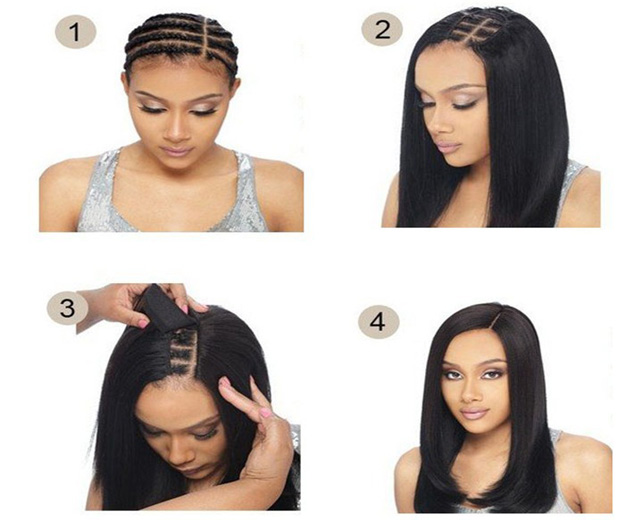 brazilian hair clip-in steps