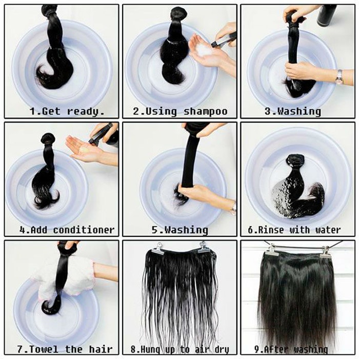 brazilian hair wash steps